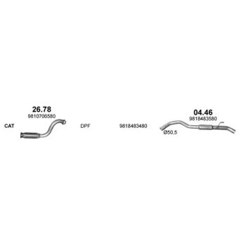 ГЛУШИТЕЛЬ PEUGEOT 5008 (II), 17-