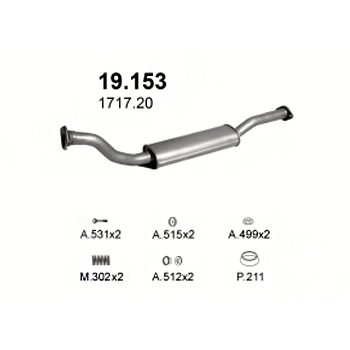 глушитель на Peugeot 605 2.1 D-90-00