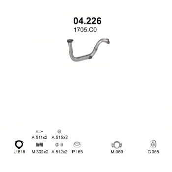 глушитель на Peugeot Partner 1.4-1.4i, 99-01