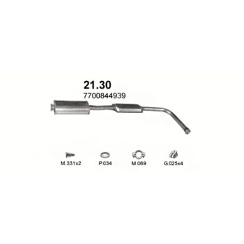 глушитель на  Renault Clio 1.2, 1.4-90-93