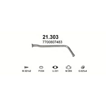 глушитель на Renault Clio 1.2, 1.9D-90-98