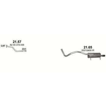 глушитель на RENAULT FLUENCE