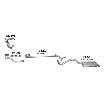 ГЛУШИТЕЛЬ RENAULT GRAND SCENIC (II)