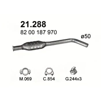 глушитель на Renault Megane I 1.6, 1.9 D, 2.0-1.6i 16V, 1.9 dCi, 2.0i, 2.0i 16V, 98-02