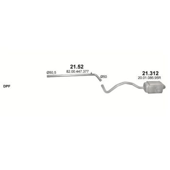 глушитель на RENAULT MEGANE (III)