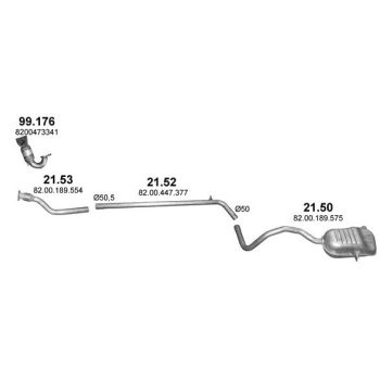 глушитель на RENAULT MEGANE (II)