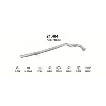 глушитель на Renault Trafic SWB2800 89-97