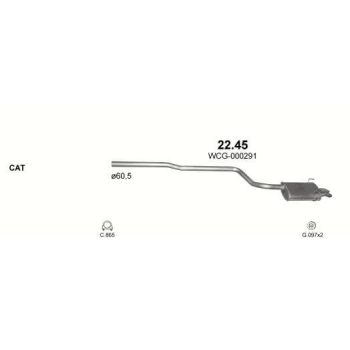 глушитель на ROVER 75 (I), 99 - 05