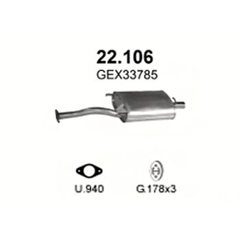 глушитель на Rover MG ZS 1.8i 16V, 01
