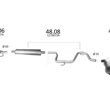 глушитель на SAAB 9-3 (II), 03 -