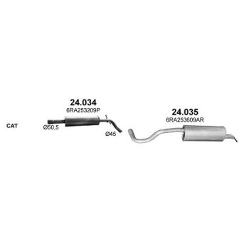 глушитель на SEAT TOLEDO (IV)