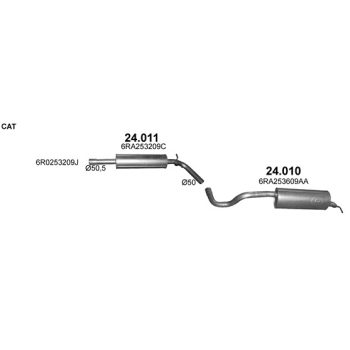 ГЛУШИТЕЛЬ SEAT TOLEDO 1.4 