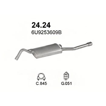 ГЛУШИТЕЛЬ Skoda Felicia 1.6-M. AEE 94-01