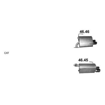 глушитель на SUBARU IMPREZA (IV), 12 -
