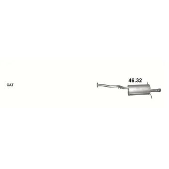 глушитель на SUBARU LEGACY (III), 99 - 03