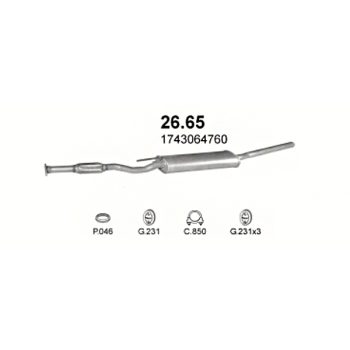 глушитель на  Toyota Carina E XLD 92-96