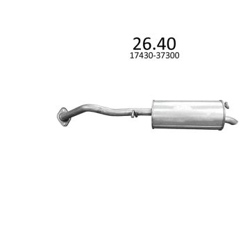 глушитель на TOYOTA PRIUS (XW30), 09 - 11