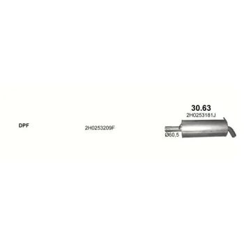 глушитель на VW AMAROK (I), 10 -