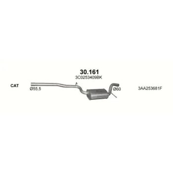 глушитель на VW PASSAT (B7), 10 -15