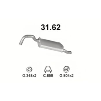 глушитель на Volvo 440 1.9 D 94-97