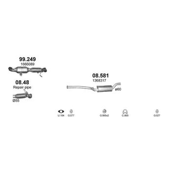 глушитель на VOLVO C30 (I), 06 -