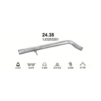 глушитель на VW Golf IV 1.9 TDi Turbo Diesel 99-06