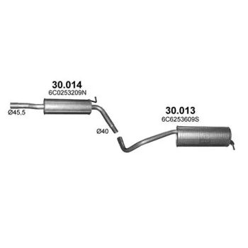ГЛУШИТЕЛЬ VW POLO (V), 10-20