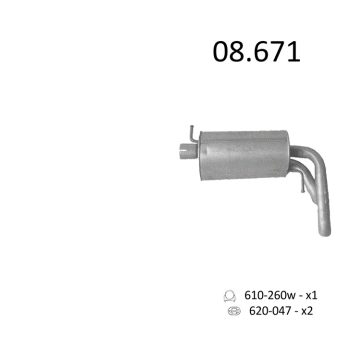 глушитель на VW SHARAN (I), 00 - 10