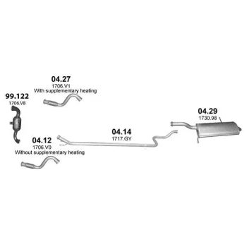 катализатор на CITROEN C4 GRAND PICASSO (I), 06 - 13