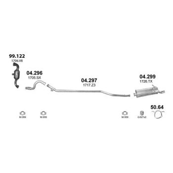 катализатор на CITROEN XSARA PICASSO (II), 04 - 12