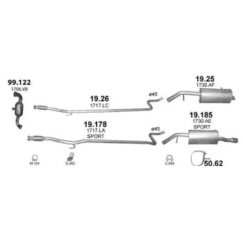 катализатор на PEUGEOT 207 (I), 06 -13