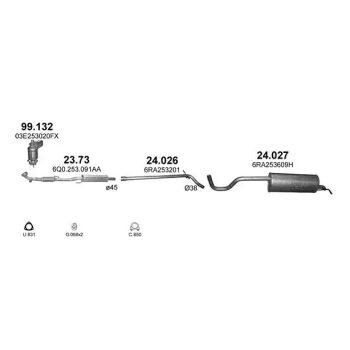 катализатор на SKODA RAPID (I), 12 - 20