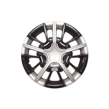 колпаки на диски (компл.) на колпаки на колеса R14  Шериф микс серебристо-черный