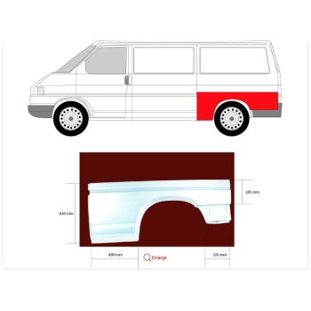 крыло заднее на VW TRANSPORTER (T4), 90 -03 
