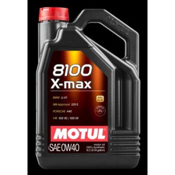 МАСЛО МОТОРНОЕ MOTUL 0W40 (5L) 8100 X-MAX МАСЛО МОТОРНОЕ\ACEA; страна ввоза Германия