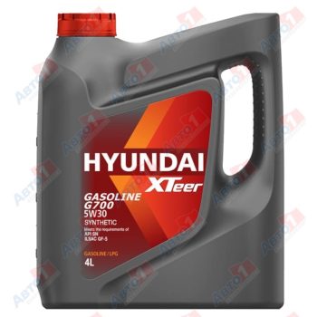 МАСЛО МОТОРНОЕ HYUNDAI/KIA 1041135 Масло моторное легковое G700 SP 5W30, 4 л