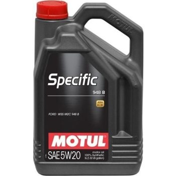 МАСЛО МОТОРНОЕ MOTUL 106352 5W20 (5L) SPECIFIC 948B МАСЛО МОТОРНОЕ\ACEA C5 API SN FORD M2C948B STJLR.03.5004 ЗАМЕНА 104423