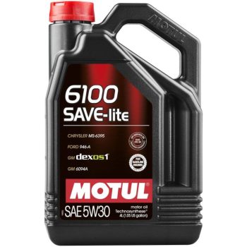 МАСЛО МОТОРНОЕ MOTUL 107957 5W30 (4L) 6100 SAVE-LITE МАСЛО МОТОРНОЕ \API; страна ввоза ГЕРМАНИЯ