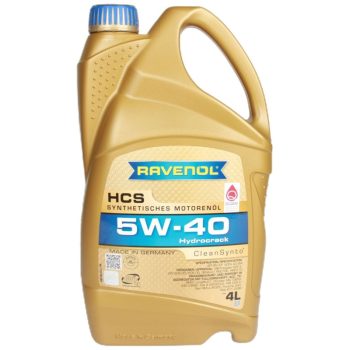 МАСЛО МОТОРНОЕ RAVENOL 1112105004 Масло моторное HCS 5W-40 4л (синтетика) (RAVENOL)