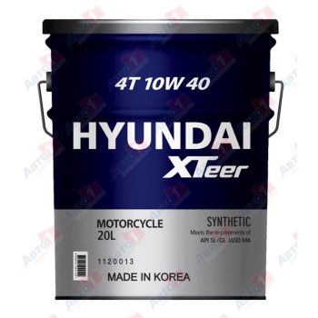 МАСЛО МОТОРНОЕ HYUNDAI/KIA 1120013 Масло моторное для мотоциклов 4T 5000 MA/MA2 10W40, 20 л