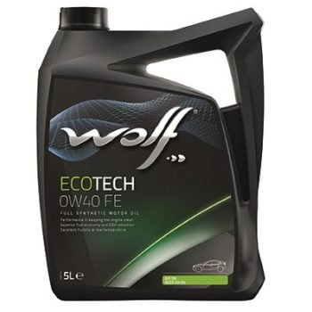 МАСЛО МОТОРНОЕ WOLF 16106/5 EcoTech 0W-40 FE 5 л моторное масло