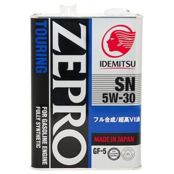 МАСЛО МОТОРНОЕ Idemitsu 1845004 Масло моторное синтетическое 5W-30 ZEPRO TOURING SN/GF 4л