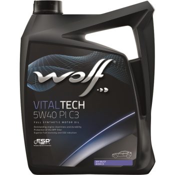 МАСЛО МОТОРНОЕ WOLF 21116/5 Моторное масло VitalTech 5W-40 PI C3 5 л