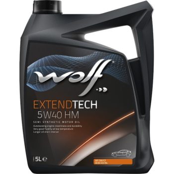 МАСЛО МОТОРНОЕ WOLF 28116/5 ExtendTech 5W-40 HM 5 л моторное масло