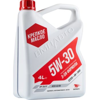 МАСЛО МОТОРНОЕ VMPAUTO 3-SN A3/B4 5w-30 4л API SN/CF LL-01 502.00/505.00 MB 229.5