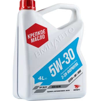 МАСЛО МОТОРНОЕ VMPAUTO 3-SN A5/B5 5w-30 4л API SN/CF A5/B5 ILSAC-GF5 M2C-913-A/B/C