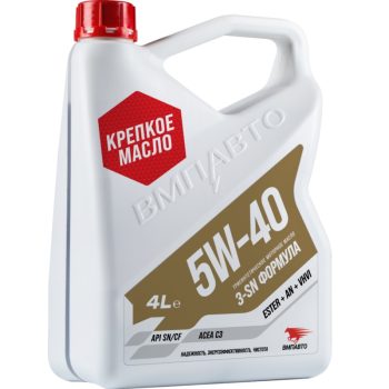 МАСЛО МОТОРНОЕ VMPAUTO 3-SN C3 5w-40 4л API SN/CF ACEA C3 DEXOS2 505,00/505.01 LL-04 M2C-917-A