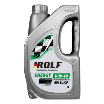 МАСЛО МОТОРНОЕ Rolf 322425 Масло моторное полусинтетическое Energy SAE 10w40, API SL/CF, 4л/РФ