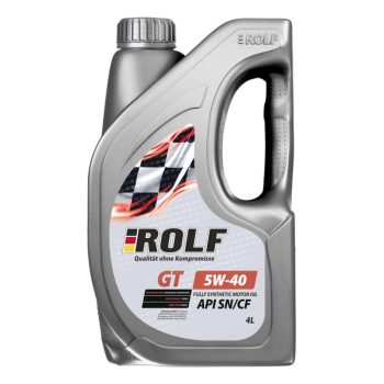 МАСЛО МОТОРНОЕ Rolf 322436 Масло GT SAE 5W-40 API SN/CF 4л