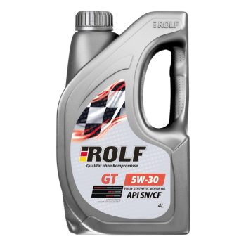 МАСЛО МОТОРНОЕ Rolf 322443 Масло GT SAE 5W-30 API SN/CF 4л